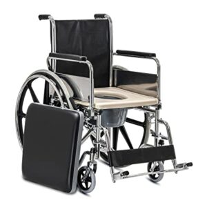 Amerey™ Folding Wheelchair with commode