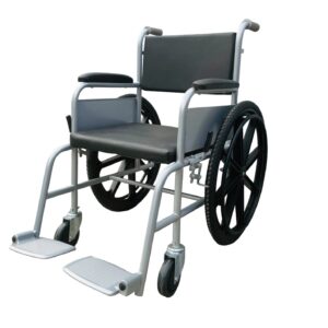 Amerey™ Intuitional /Non-Foldable/Fixed wheelchair Chrome Plated