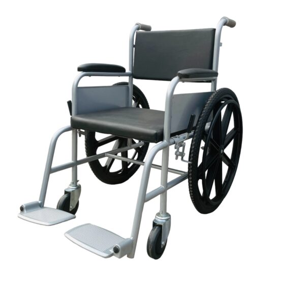 Amerey™ Intuitional /Non-Foldable/Fixed wheelchair Chrome Plated